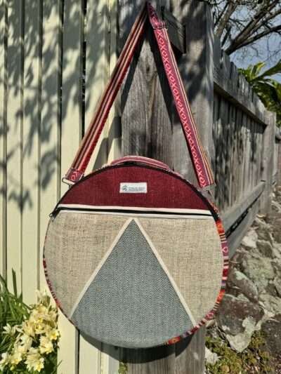 multicolor shamanic drum bag front