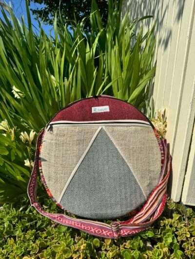 multicolor shamanic drum bag front