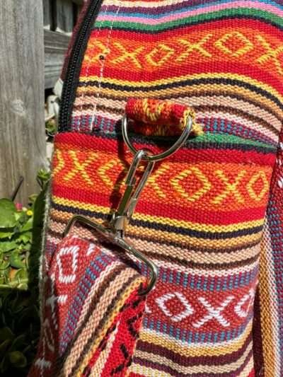 multicolor shamanic drum bag strap