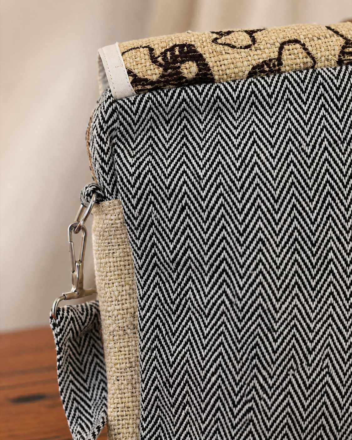 Shroom Hemp Side Bag - Handmade Eco Festival Purse - Designed in Australia - Image 6