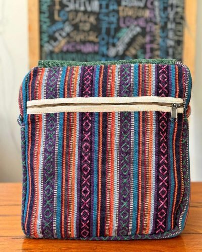 colorful hemp side bag