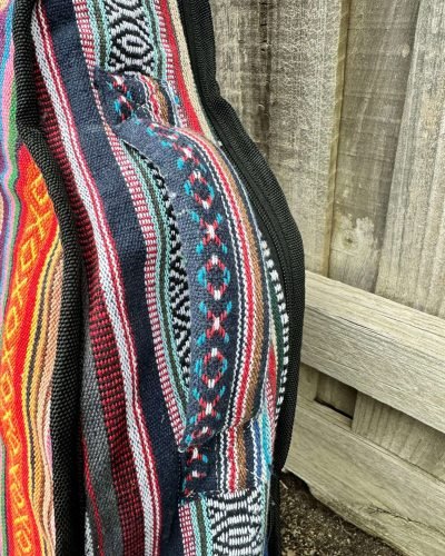 handle of guitar bag