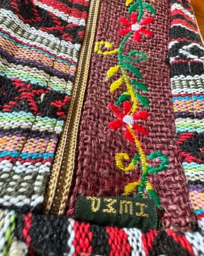 mushroom embroidery zoomed tag view