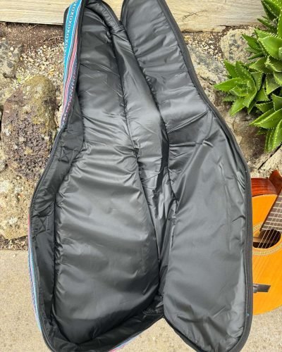 inside view of waterproof hemp guitar cover