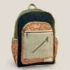 colortrail hemp backpack in plain background