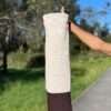 half brown yoga mat cover