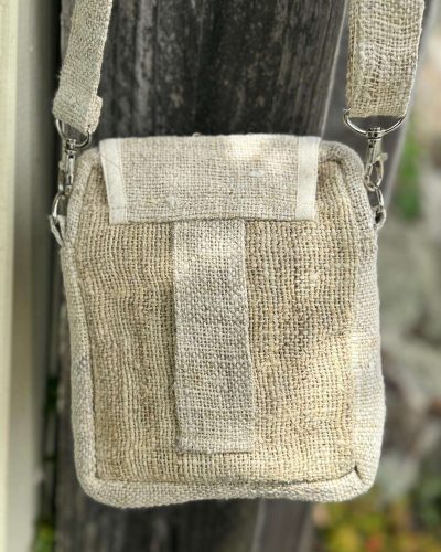 beige side bag back