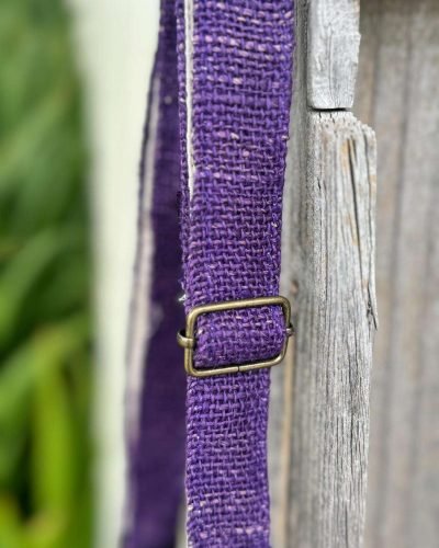 purple side bag adjustable strap