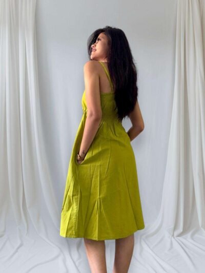 Light green dress back