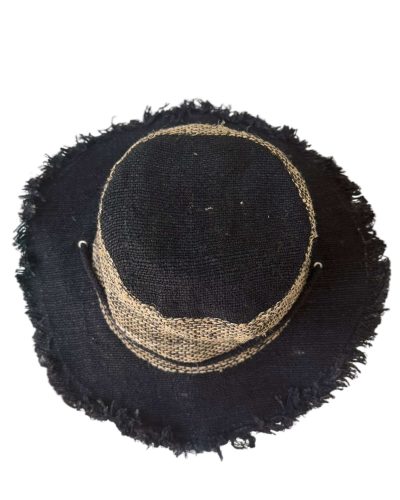 black cruiser hemp hat top view