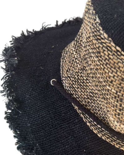 black cruiser hat with string