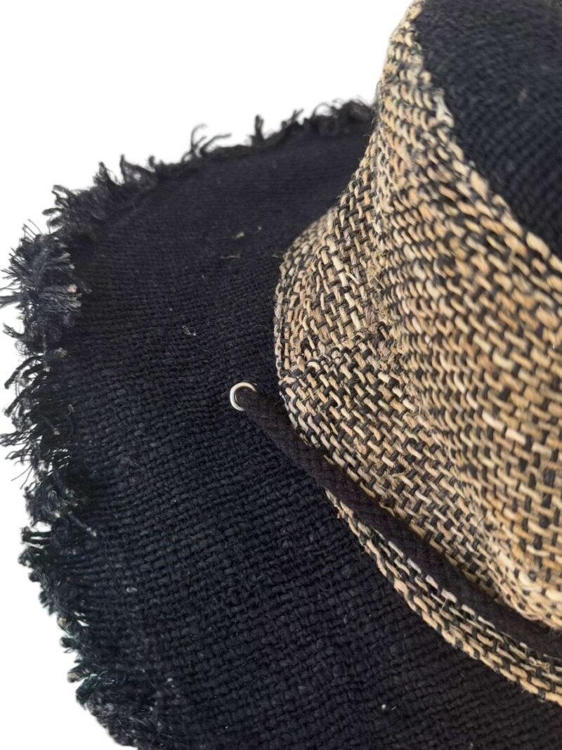 black cruiser hat with string