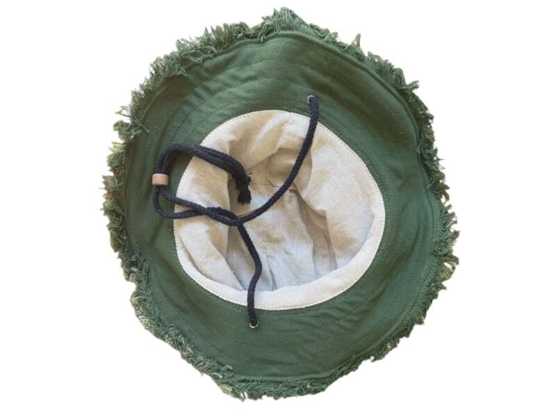 inner view of green cruiser hemp hat