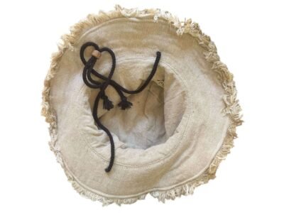 Cruiser Hemp Hat with String: Beige - Image 2