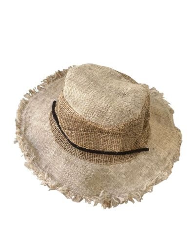 top view of beige colored cruiser hat