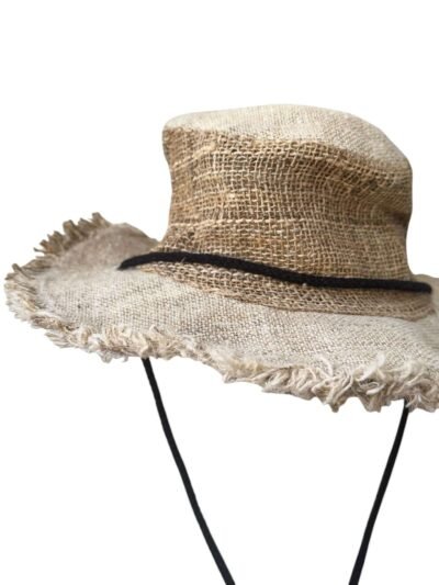 Cruiser Hemp Hat with String: Beige - Image 4