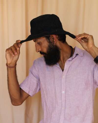 Brown KTM safari Hemp Hat with Wide Brim for Sun Protection - Image 6