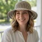 Jhari Hemp Crochet Hat – Beige