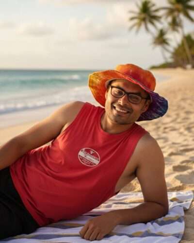 rainbow rim wide brim hats for men