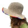 rainbow rim hat side