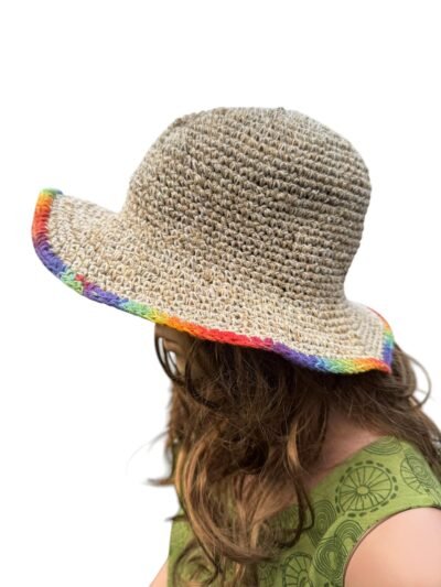 rainbow rim hat side