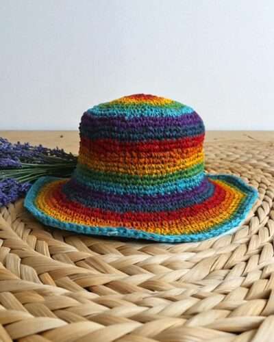 Shanti Crochet Sun hat Front