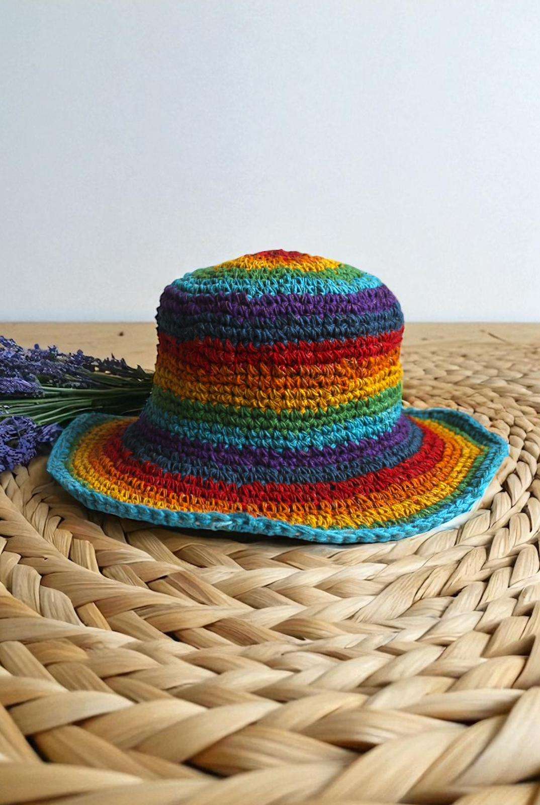 Shanti Crochet Sun hat Front