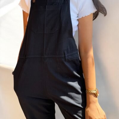 Solid Cotton Overalls - Image 2