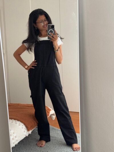 Solid Cotton Overalls - Image 4