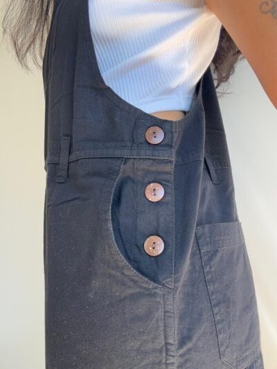 Solid Cotton Overalls - Image 7