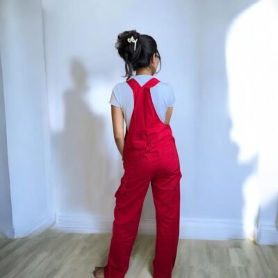 Solid Cotton Overalls - Image 6