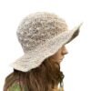 sunshade crochet hat side