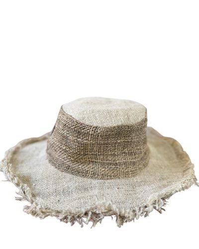 beige hemp cruiser hat side view