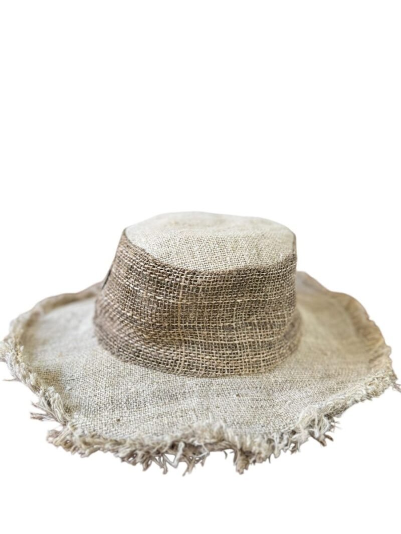 beige hemp cruiser hat side view