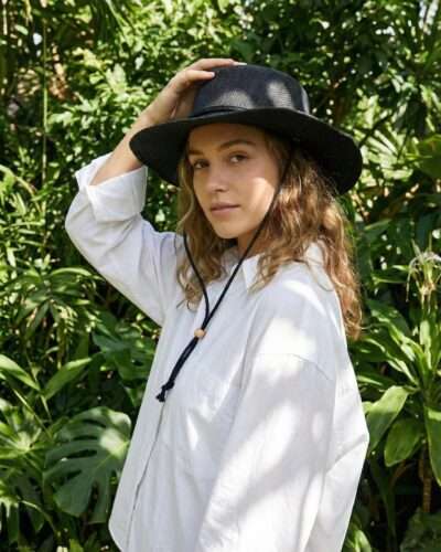 KTM Safari Hat with String: Black
