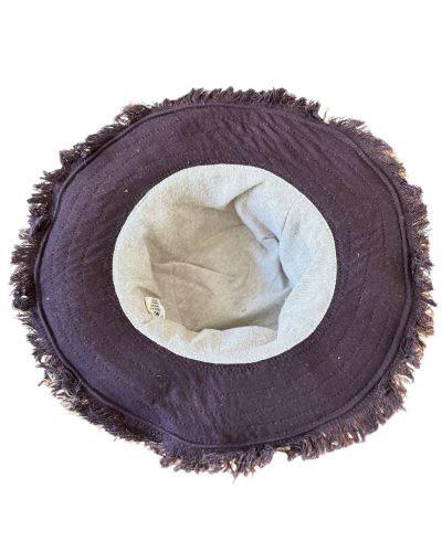 inner view of brown hemp cruiser hat