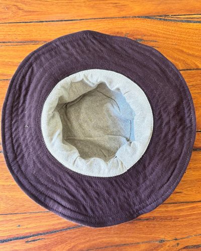 inner view of brown ktm safari hemp hat