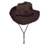Brown KTM Hemp Safari Hat with Chin Strap