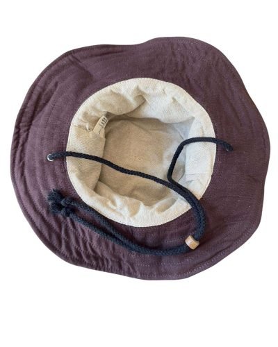 Inner view of brown KTM safari hat