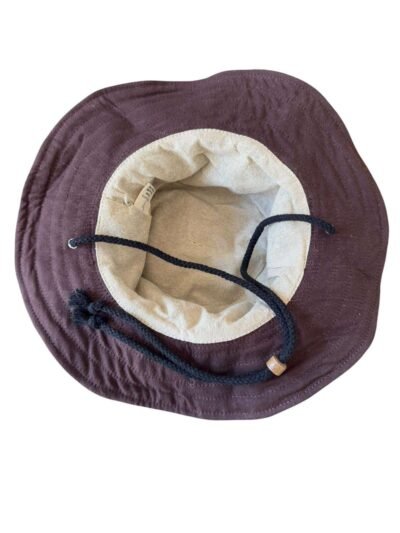 Everyday Hemp Hat with String: Brown - Image 2