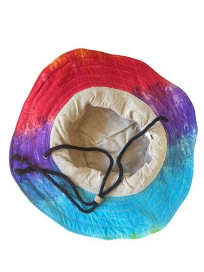 Everyday Hemp Hat with String: Rainbow - Image 4