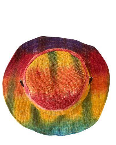 top view of rainbow cruiser hat