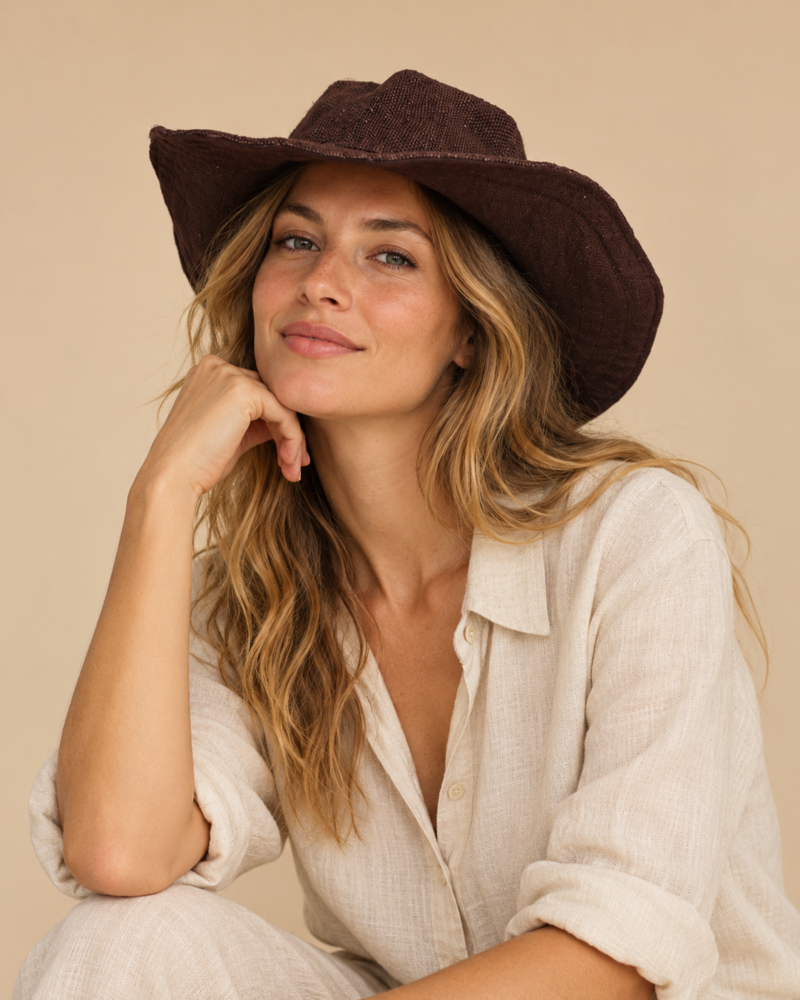 female-model-brown-KTM-safari-hat