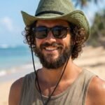 Green KTM Hemp Safari Hat with Chin Strap