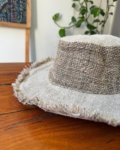 beige hemp cruiser hat zoomed view