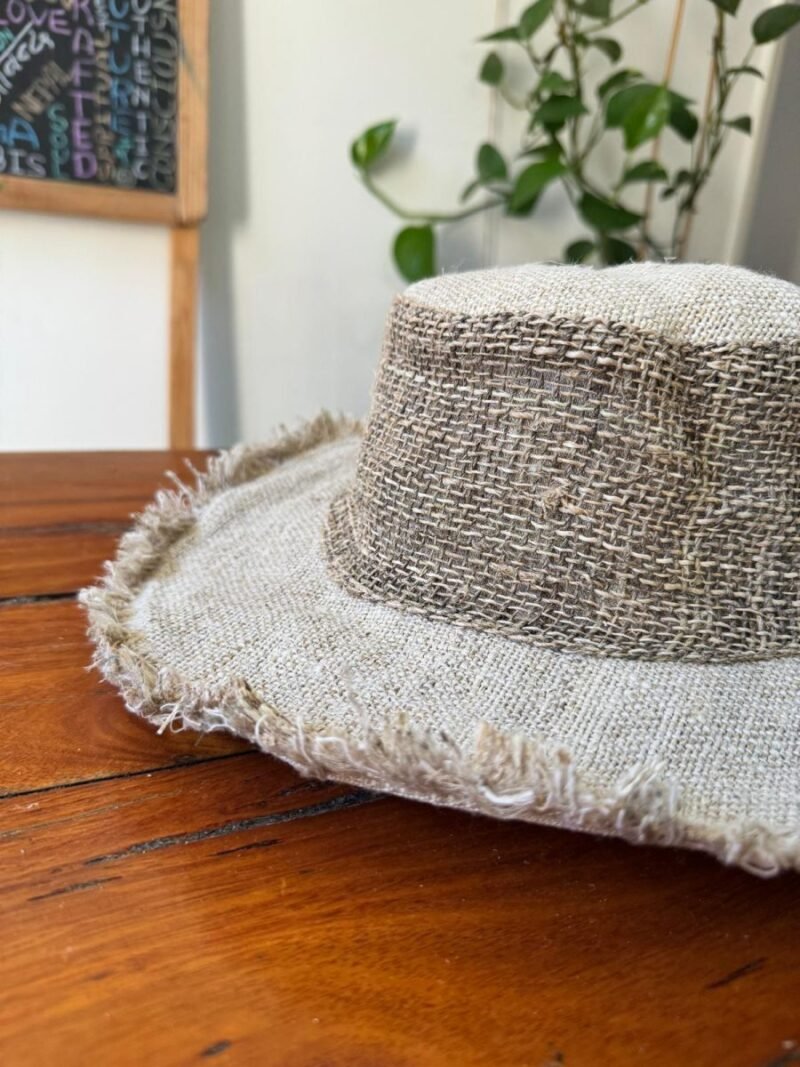 beige hemp cruiser hat zoomed view