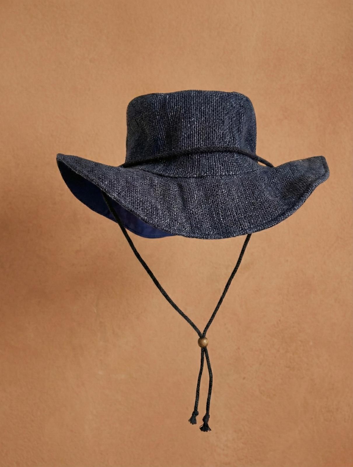 KTM Safari Hat with String: Navy Blue - Image 2