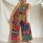 Boho Patchwork Overalls