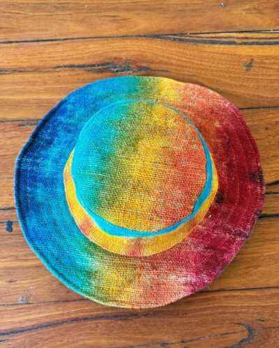 Rainbow solid hemp hat