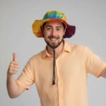 Rainbow KTM Hemp Hat with Chin Strap